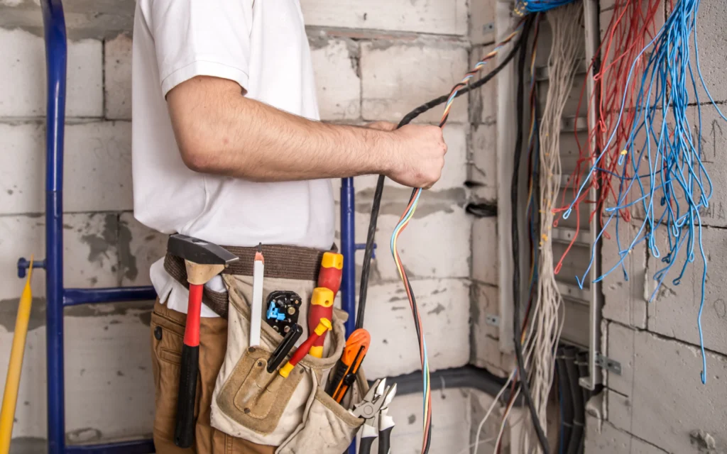 Tidy electrical wiring